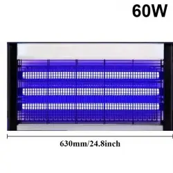 Electric Fly Screen for Indoor Use 60W with 3 Tubes, Anti-Insect...