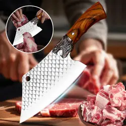 Fischschneider mit Fischskala-Muster, Chef-Messer zum Schneiden...