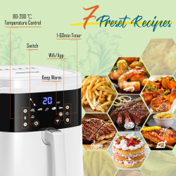 Aigostar 7L Digital Smart Air Fryer with Touchscreen