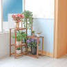 Espositore angolare in legno per più livelli per fiori e piante