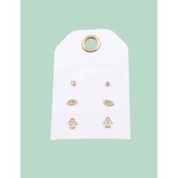 CUCOCUCA YXQ Pack 08 Set of Classic Versatile Earrings Plated in...