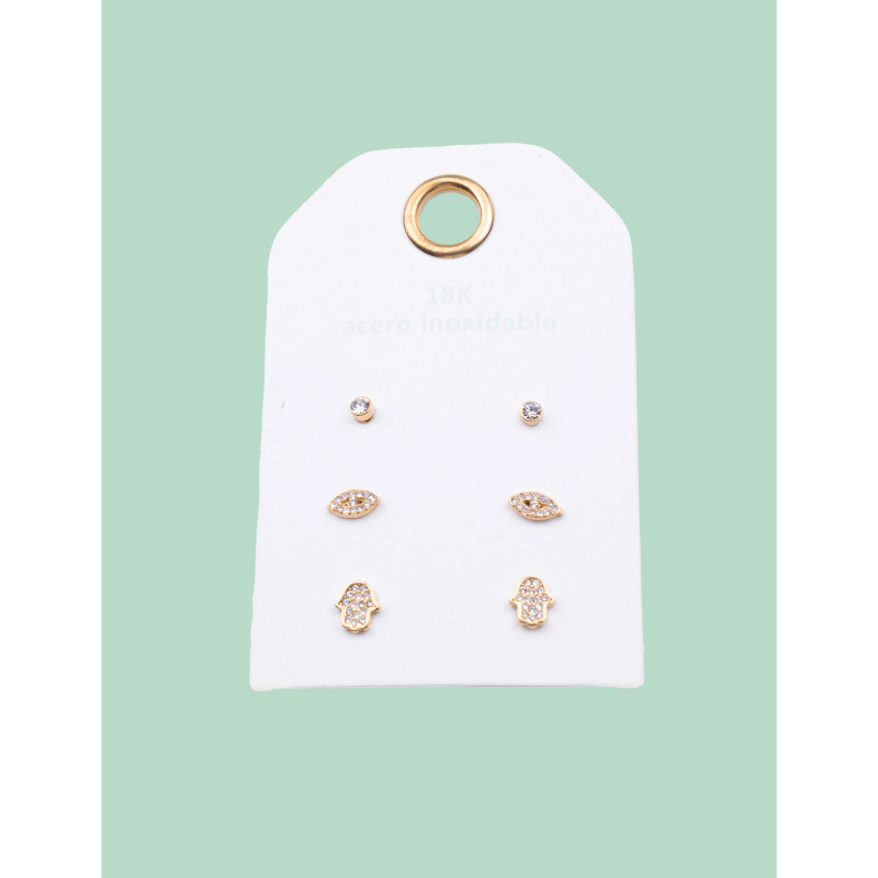 CUCOCUCA YXQ Pack 08 Set di Orecchini Classici Multiuso Placcati...
