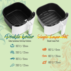 Aigostar 7L Digital Smart Air Fryer Stainless Steel Touchscreen