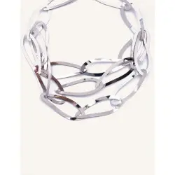 CUCOCUCA Ycy 26 Steel Chain Necklace with Bold Geometric Design...