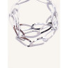 CUCOCUCA Ycy 26 Steel Chain Necklace with Bold Geometric Design...