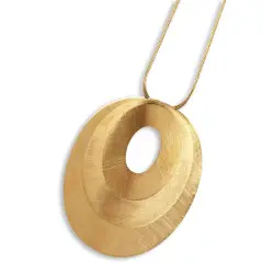 CUCOCUCA YXQ 64 Acero Inoxidable Cadena de Collar de Platería Dorada