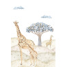 Murale da Parete Moderno Safari Squad per Bambini - Prodotto in...