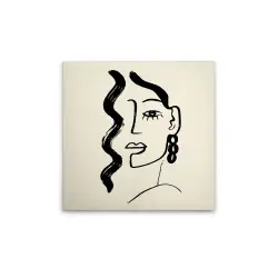 Modern Abstract Canvas Painting Made in Germany, Wall Art with...
