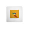 Moderno Parete Quadro Fiori Vetro Decorazione Casa Tela Giallo Bianco