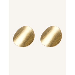 CUCOCUCA Gold Plated Stainless Steel Stud Earrings