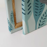 Realizzato in Germania - Tela sirena vivida - Pittura murale blu...