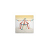 Modern Wall Art Canvas Print of Circus Tent, Colorful Beige -...
