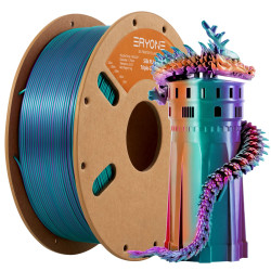 ERYONE 1.75mm Tricolor Silk PLA Filament with Printing Service -...
