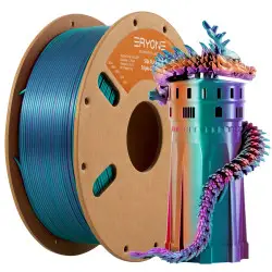 ERYONE 1.75mm Tricolor Silk PLA Filament with Printing Service -...