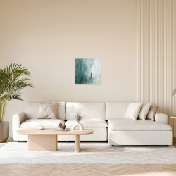 Moderne abstrakte Strand-Thematik-Gemälde auf Leinwand mit...