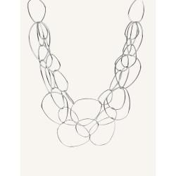 Collana CUCOCUCA YCY 16 Placcata Argento, Catena a Maglie in...