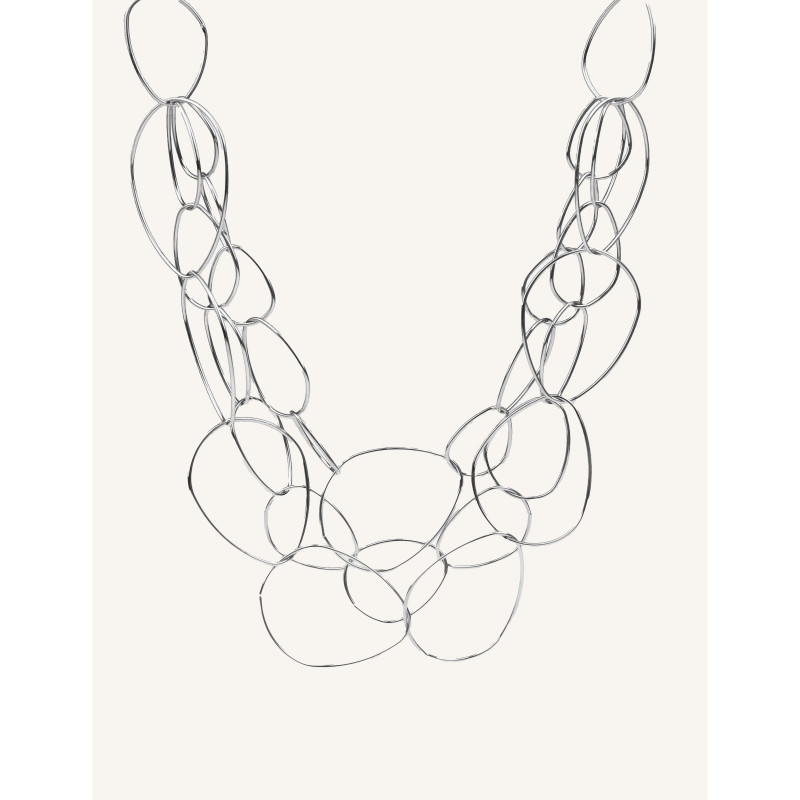 Collana CUCOCUCA YCY 16 Placcata in Argento, Catena a Maglie in...