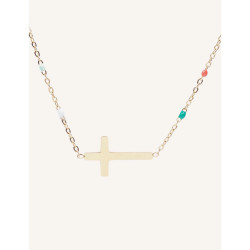 Damen Sommer Halskette cuocucaca YFB N022 aus Resin und Edelstahl...