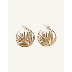 CUCOCUCA YXQ E194 Gold Plated Stainless Steel Stud Earrings