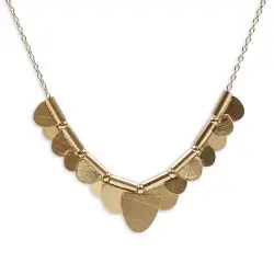 CUCOCUCA YXQ 37 Kette mit Anhänger aus Edelstahl, Goldplattierung...