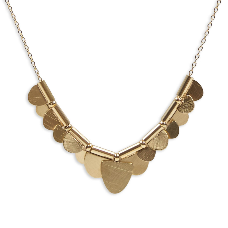 CUCOCUCA YXQ 37 Necklace with Golden Steel Charm, Light and...
