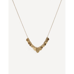 CUCOCUCA YXQ 37 Necklace with Golden Steel Charm, Light and...