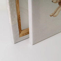 Made in Germany ModernCanvas Wall Art - Circus Lion, Bedroom Decor...