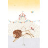 Made in Germany ModernCanvas Wall Art - Circus Lion, Bedroom Decor...