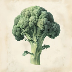 Made in Germany Canvas Wall Art - Home Decor, Broccoli Kitchen Theme