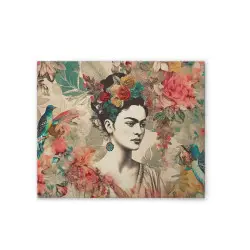 Frida Paradise Made in Germany - Murale da Parete su Tela per...
