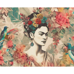 Frida Paradise Made in Germany - Murale da Parete su Tela per...