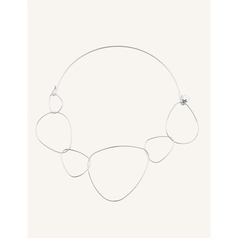 Collana Minimalista CUCOCUCA YCY 13 en Acero Inoxidable Plogado de...