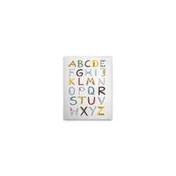 Modern Wall Art Letter Alphabet Canvas Decor, Made in Germany with...