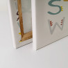Modern Wall Art Letter Alphabet Canvas Decor, Made in Germany with...