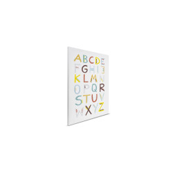 Modern Wall Art Letter Alphabet Canvas Decor, Made in Germany with...