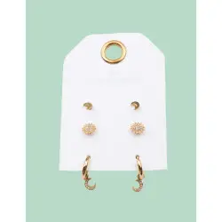 CUCOCUCA YXQ Pack 01 Set de 3 paires d'oreilles en acier...