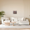 Modern German-Made Landscape Mural on Canvas with Wood Frame -...