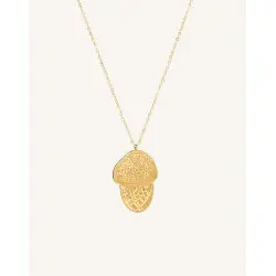 CUCOCUCA YXQ 76 Steel Necklace with Golden Platedpendent, Anti-Fog...