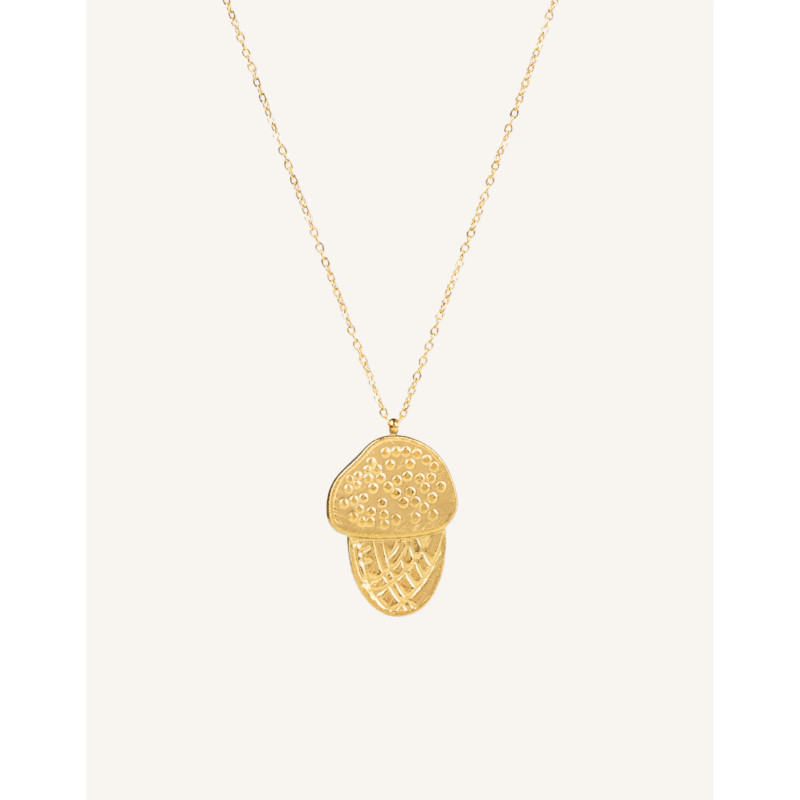 CUCOCUCA YXQ 76 Steel Necklace with Golden Platedpendent, Anti-Fog...