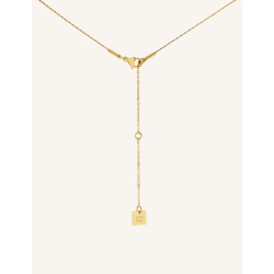 CUCOCUCA YXQ 76 : collier pendent en acier inoxydable doré...