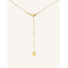 CUCOCUCA YXQ 76 Steel Necklace with Golden Platedpendent, Anti-Fog...