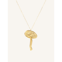 CUCOCUCA YXQ 72 Collier aus Edelstahl mit goldenem Glanz, leicht...