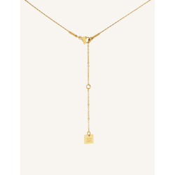 CUCOCUCA YXQ 72 Collar de Pendiente de Acero Inoxidable Dorado...