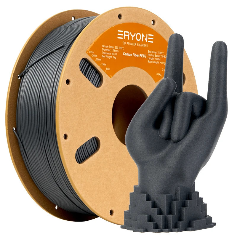 Filamento per Stampante 3D ERYONE in Fibra di Carbonio PETG...