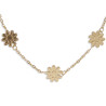 Collana CUCOCUCA YXQ 15 con fiore in acciaio inossidabile dorato