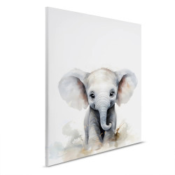 Moderne Wanddekoration mit Elefant motif pour Chambre de bébé...