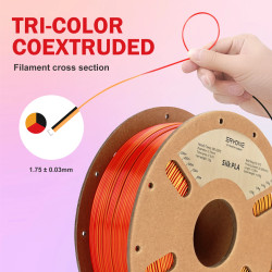 ¡Hilo PLA Seta Tricolór ERPONE 1.75MM con Servicio de Impresión!