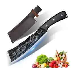 Dragon-Shaped Knife, Durable Carving Set with Leather Sheath