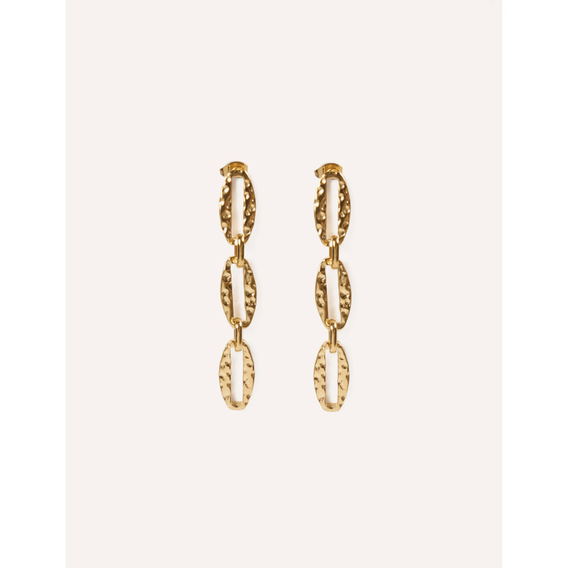 CUCOCUCA YXQ E113 Gold Plated Stainless Steel Drop Earrings