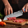 Cuchillo de Chef Profesional Japonés Kiritsuke de 20 cm, Afilado...